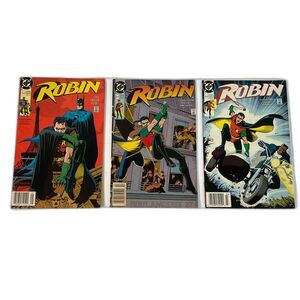 Vintage Comic Book - DC Comics' Robin #1, #2 and #3 of 5 - March 1991